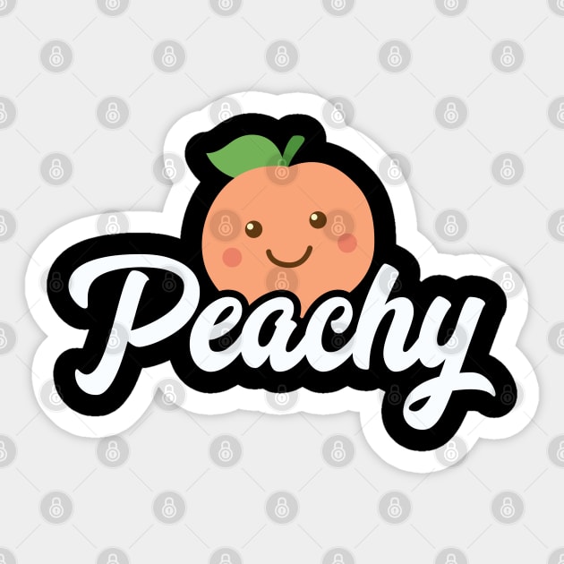 Peachy Sticker by DetourShirts